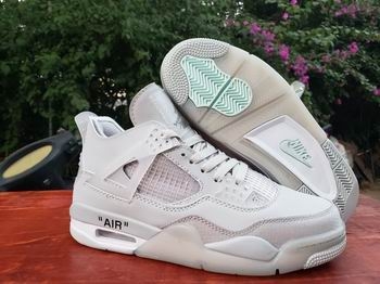 nike air jordan 4 off-white shoes free shipping wholesale